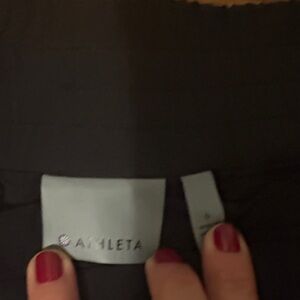 Athleta Black Quilted Skirt